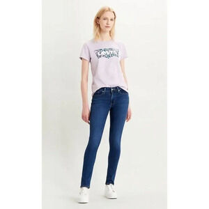 Levi's 711 Dark Blue Wash Skinny Jeans 29
